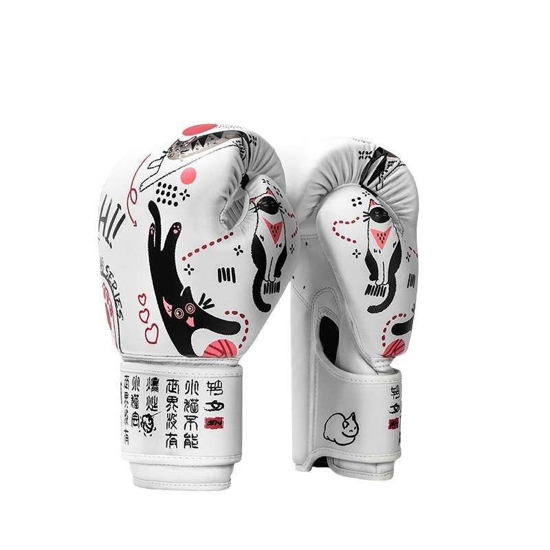 BN8 10 12OZ印花儿童成人散打格斗拳击手套泰拳拳套搏击武术训练