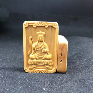 速发普庵祖师无祖平安神普庵禅师崖柏461牌牌像事师佛牌加工