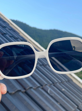 速发白框墨防202新款韩版高级感显镜小可配近视太脸镜紫外线