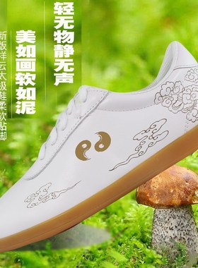 速发太云祥极鞋春秋牛软筋底武术鞋男透气太极拳练功运动鞋