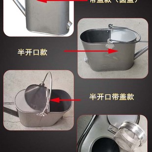 04不锈钢长嘴加油壶汽油桶带盖子滤网手提式 速发 柴油桶油站卸油