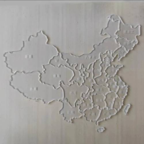 2025款中国地图亚克力透明板拼图