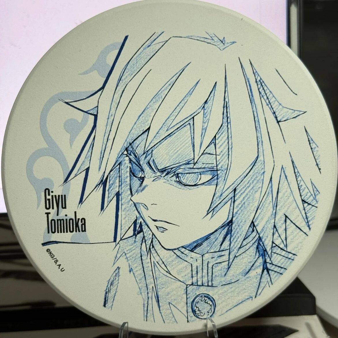 鬼灭之刃富冈义勇亚克力杯垫