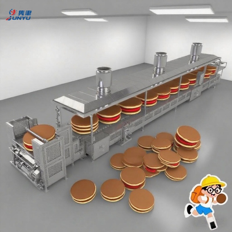 全自动北海道牛乳揉面 古法熬制红豆馅 低温慢烤饼皮生产线厂家直