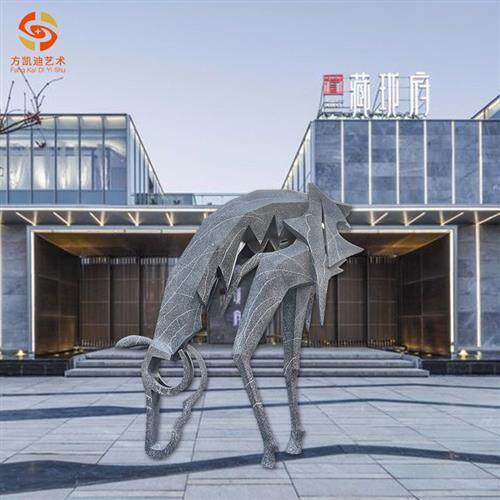 抽象大型不锈钢雕塑草坪绿地饰品户外广场仿真马摆件主题公园雕塑