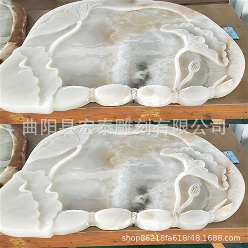 茶几茶盘阿富汗玉石工艺品厂家直供家居雕刻摆件实用创意礼品