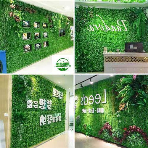 仿真植物墙草坪米兰尤加利草坪墙面装饰室内室外草皮门头装饰