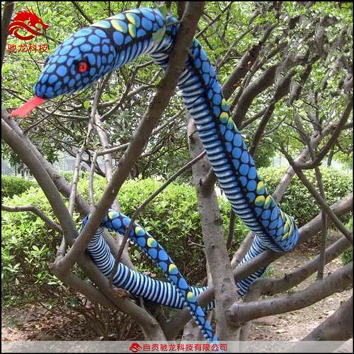 大型仿真蛇雕塑定制会动会叫巨蟒模型软胶电动蛇仿真机械动物公司