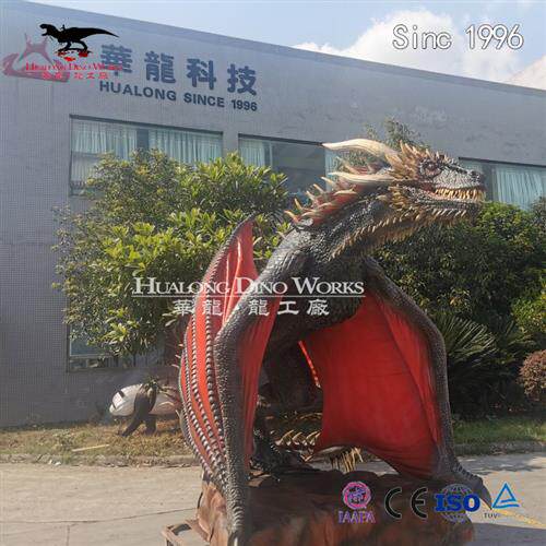 恐龙模型机械电动喷烟特效飞龙源头工厂手工制作景区亮点人气摆件