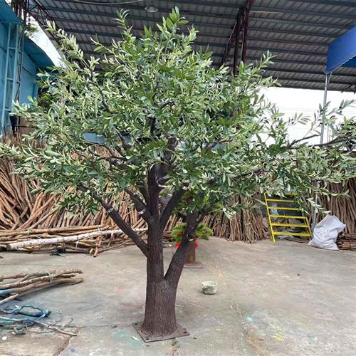 仿真大型橄榄树人造欧式橄榄树酒店假树装饰道具橱窗造景仿生绿植