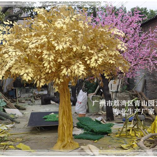 厂家供应仿真许愿榕树酒店商场展厅装饰树景观风景造型树定制