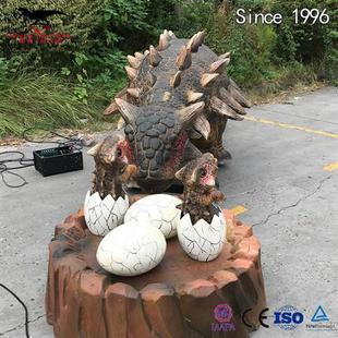 仿真恐龙机械电动甲龙小甲龙宝宝景区商场互动引流人气模型摆件