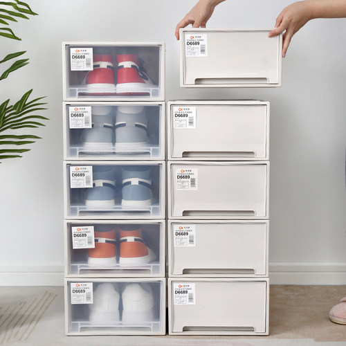 免安装抽屉式鞋盒加厚防尘可叠加