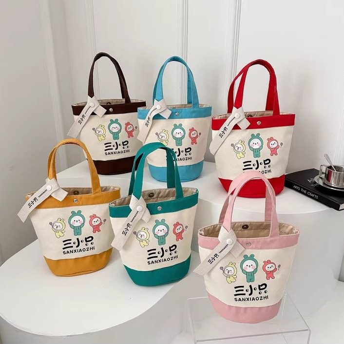 卡通水桶帆布包三小只手提包妈咪袋大容量单肩包学生上班族便当包,箱包皮具/热销女包/男包,时尚帆布包,淘宝优惠券,粉丝福利购,淘宝优惠卷