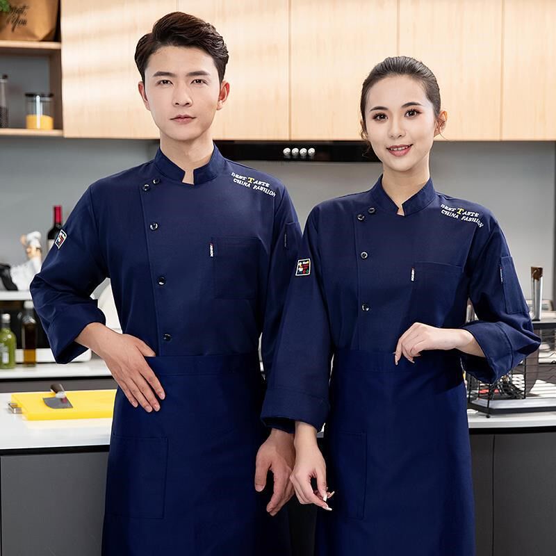 速发厨师服长袖酒店餐饮厨房工作服西餐厅厨师长饭店主厨工衣