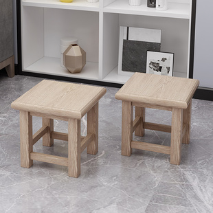 速发茶几小木凳家用客厅沙发凳实木方儿凳童板凳大人结实椅子怀旧