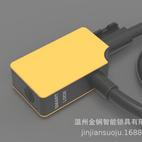 定制指纹钢缆锁圈型锁自行车电动车便捷安全智能APP锁