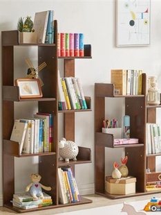 促实木书架落地置物架组合书柜书架家用简约现代客厅靠墙多