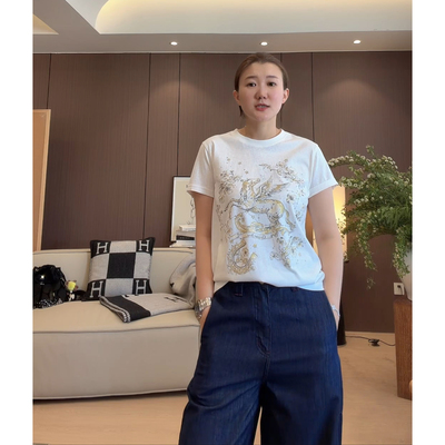 AJDE｜DR金马T时尚显瘦印花短袖T恤09