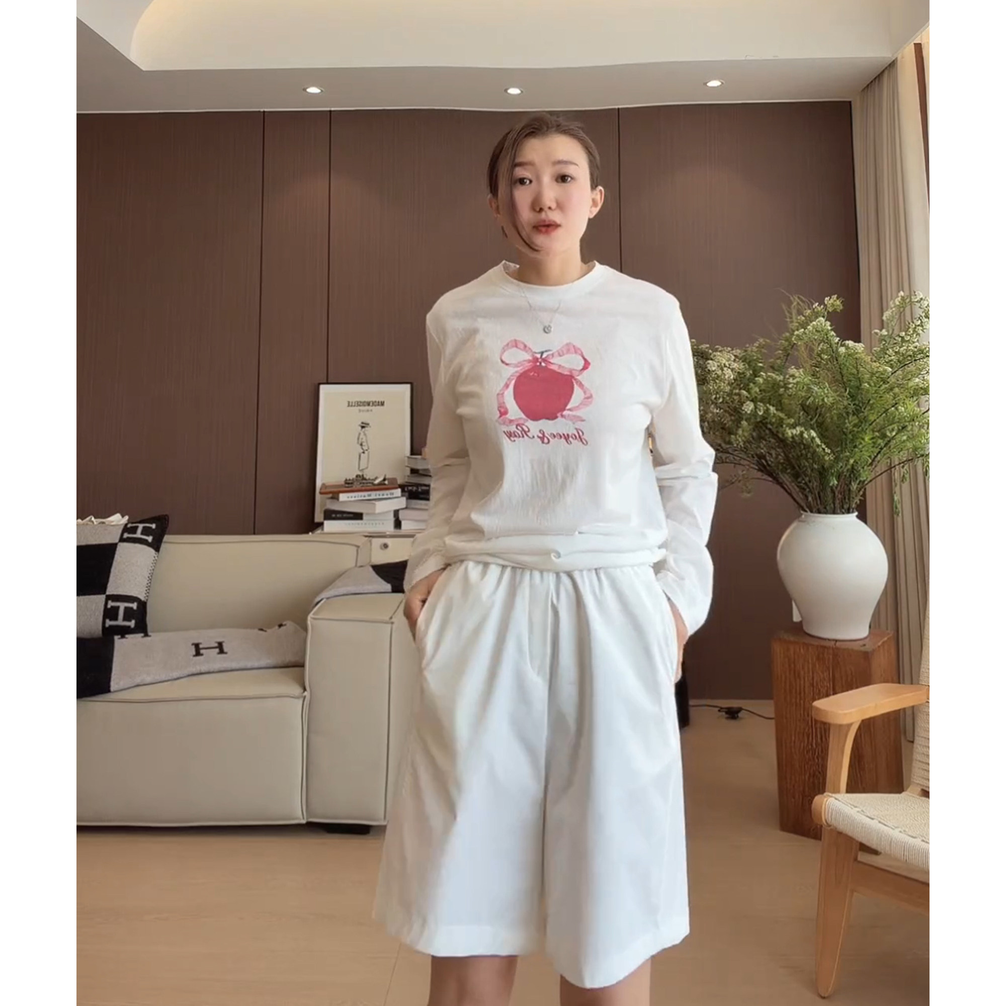 AJDE｜BF男友显瘦短裤夏季透气薄款时尚舒适百搭高级感01