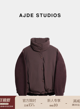 爱自然&AJDE｜欧包拼接针织鹅绒服01