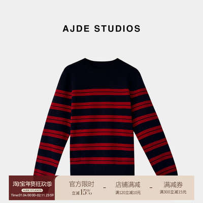 爱自然&AJDE｜韵律条纹毛衣秋冬穿搭