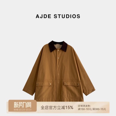 爱自然&AJDE｜翻领长袖Barnfit巴恩风衣百搭休闲女25年新秋款