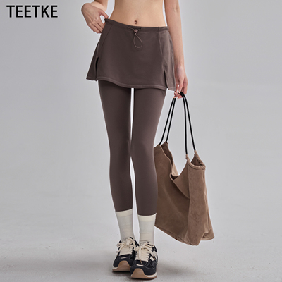 TEETKE薄绒两件瑜伽裙裤