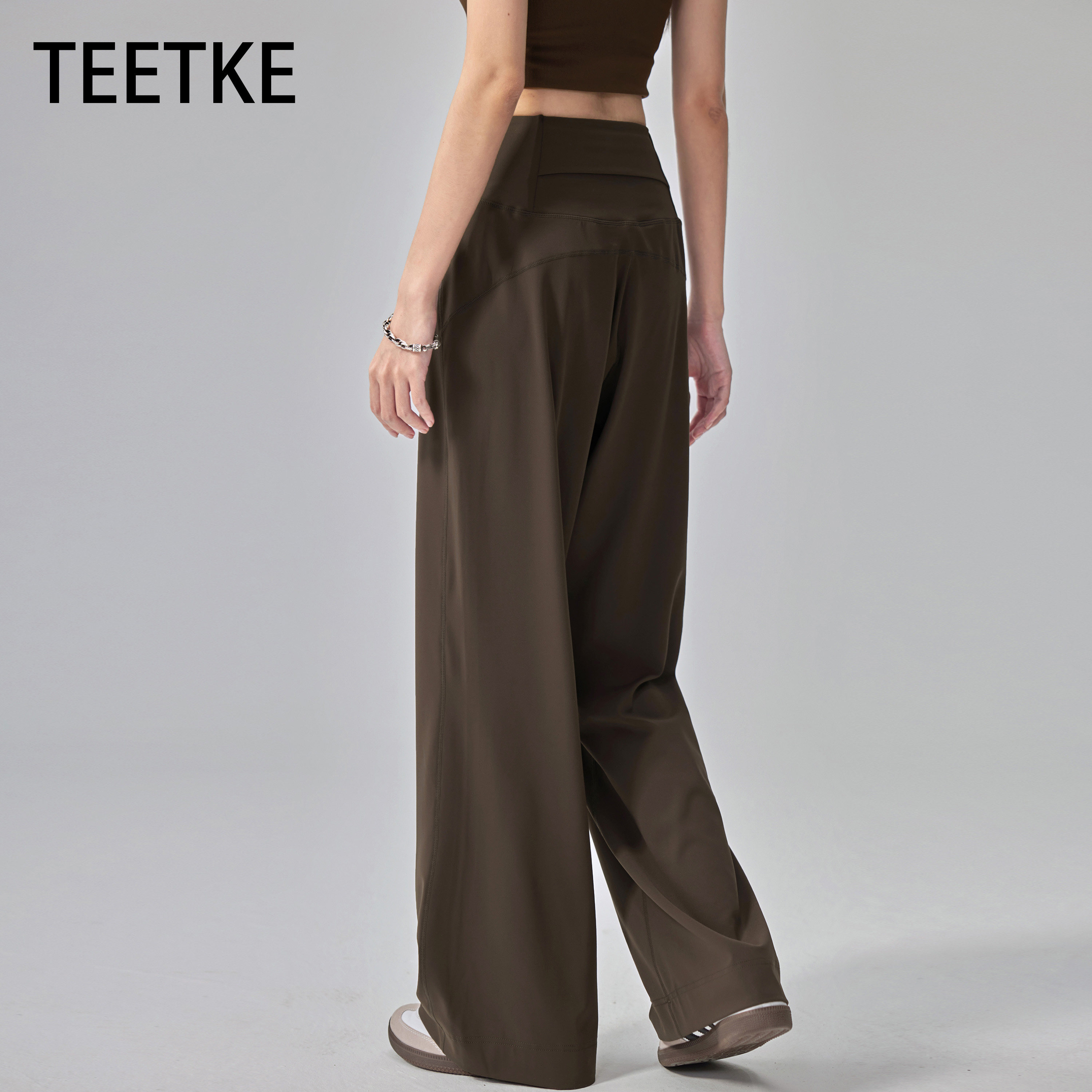 TEETKE宽松直筒运动长裤阔腿瑜伽透气户外休闲跑步健身长裤薄款新,运动服/休闲服装,健身裤,淘宝优惠券,粉丝福利购,淘宝优惠卷