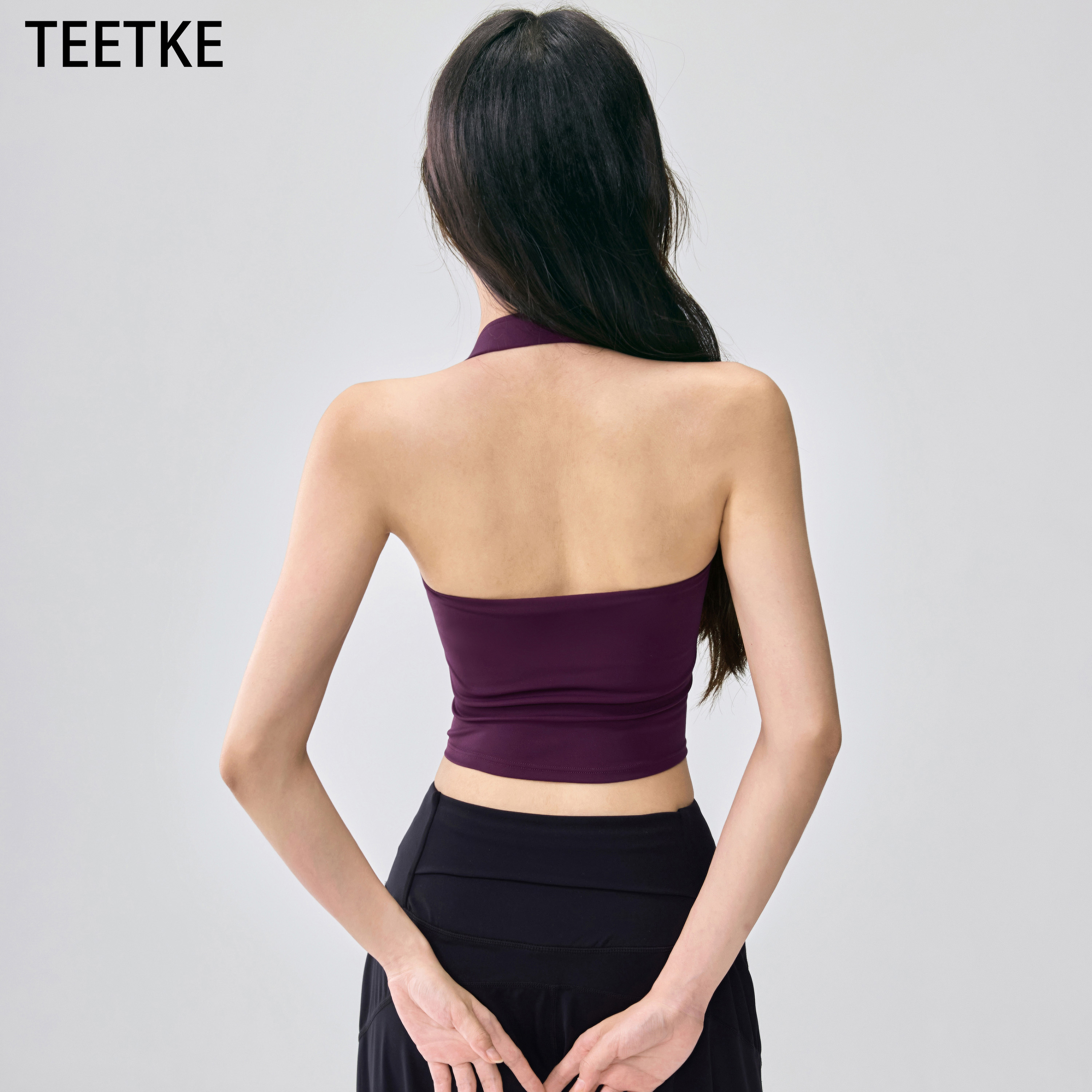 TEETKE挂脖带胸垫运动背心