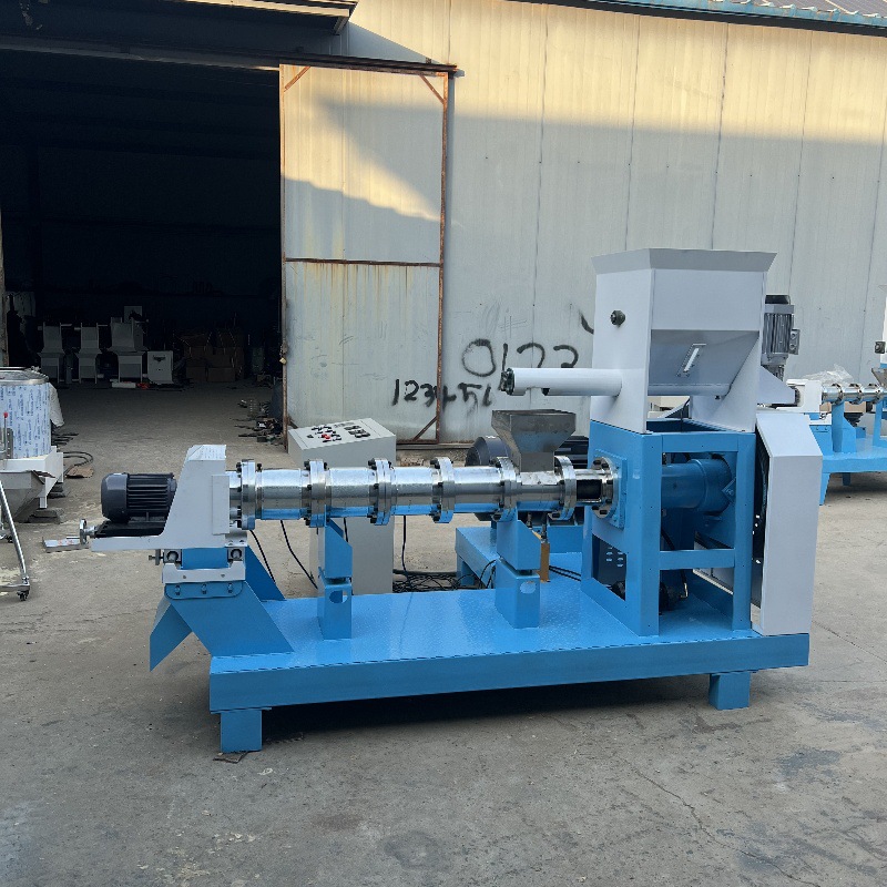 大型宠物饲料膨化机 猫粮狗粮鱼虾蟹饲料颗粒机 全自动饲料流水线