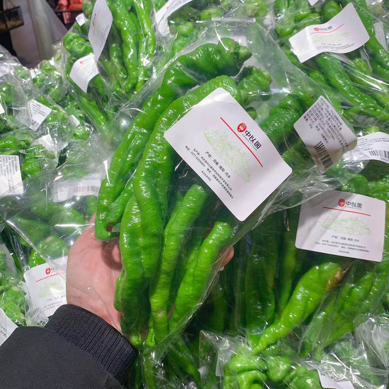 胖东来蔬菜 螺丝椒新鲜辣椒 皱皮辣椒青椒 安心蔬菜正品代购
