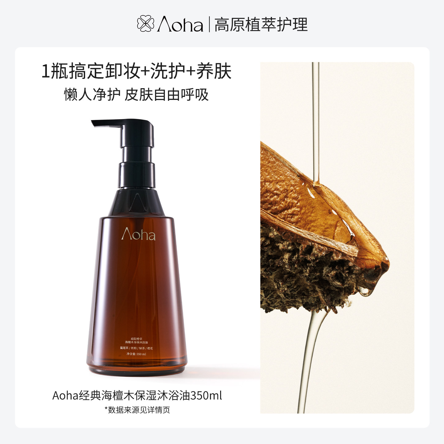 aoha沐浴油身体油身体乳洗手液果酸水磨砂膏