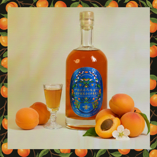 柔良 25度微醺果酒杏风味酒 俄式杏风味酒果酒 鸡尾酒 调酒基酒