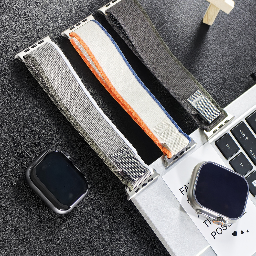 野径回环尼龙iwatch6se表带适用苹果手表applewatchS9/S87ultra2