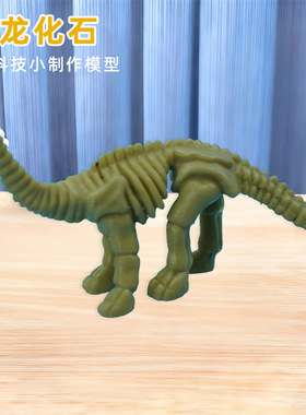 儿童科学实验礼物 科技小制作科普玩具 diy恐龙化石考古挖掘材料
