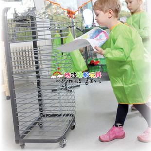 荷兰EDUCO可折叠晾画架幼儿园美术教室用品25层A3画架多用途教具
