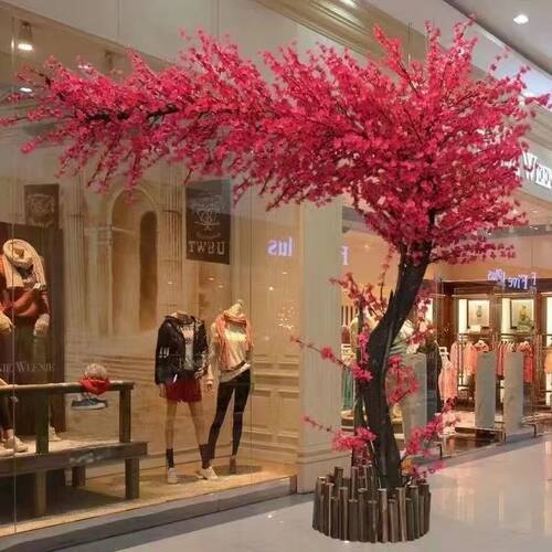 仿真樱花许愿树假花落地室内网红植物盆栽大型家居装饰客厅摆件树