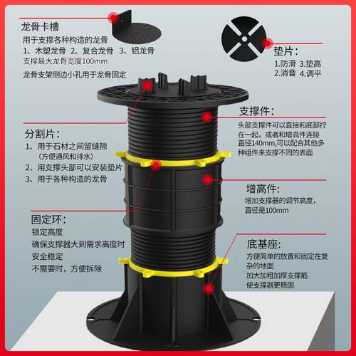 速发/ 价】万能支撑器广场建材水景石材地面家具抬高楼顶支架