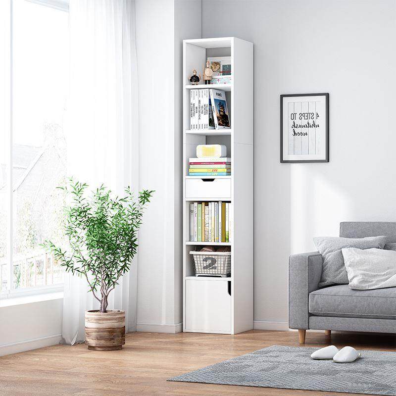简易书架落地简约客厅置物架角落架卧室收纳架窄缝学生多层小书柜,住宅家具,书架,淘宝优惠券,粉丝福利购,淘宝优惠卷