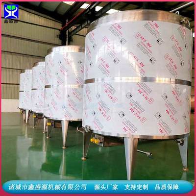 304不锈钢储水储奶罐 大型化工原料运输罐 商用5吨白钢食品发酵罐