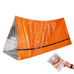 户外简易帐篷PE急救便携帐篷保温毯保暖睡袋地震应急用品急救帐篷