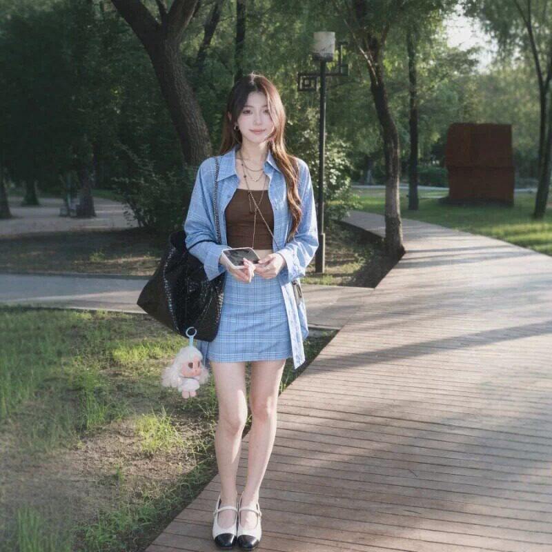 背心衬衫感长袖穿百搭时