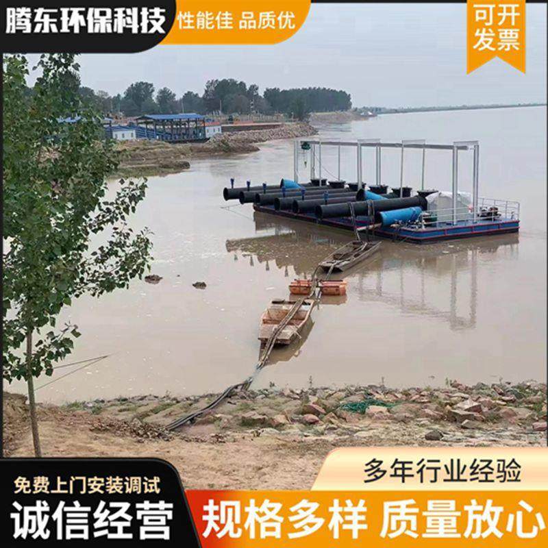 悬臂式取水泵站浮动式泵站 农田灌溉 拼装式浮动泵站河南安装工地