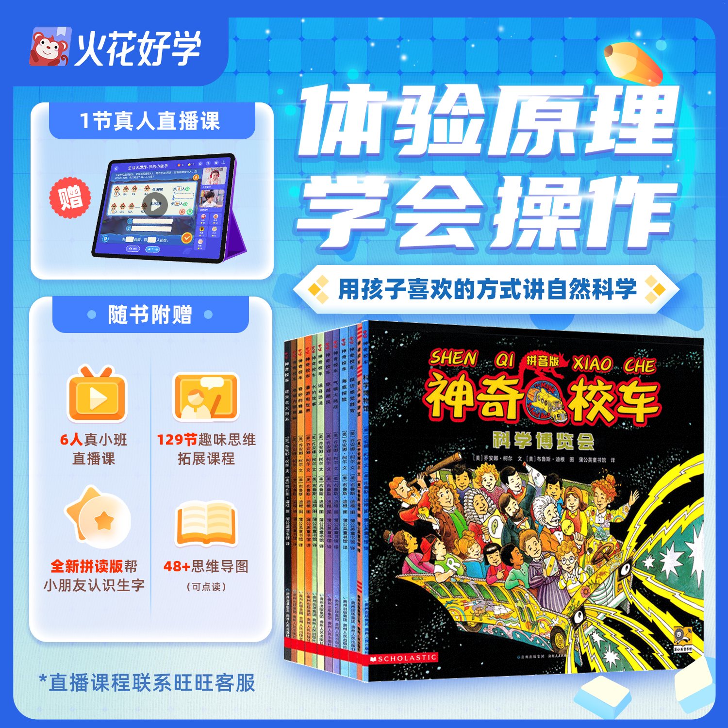 【官方正版】神奇校车全套桥梁书版图画书版一年级注音拼音版点读版全套绘本正版学生课外全书神奇的校车大家族手工益智阅读版