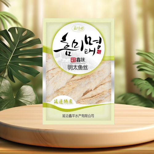 鑫味延边明太鱼丝朝鲜特产即食手撕原味明太鱼带蘸料56g
