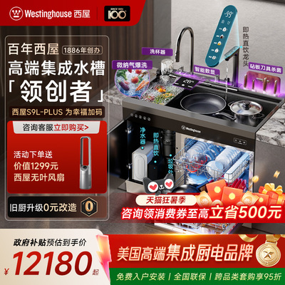 【洗魔方】S9L-PLUS集成水槽分层洗碗机14套蜂窝净热一体厨余粉碎