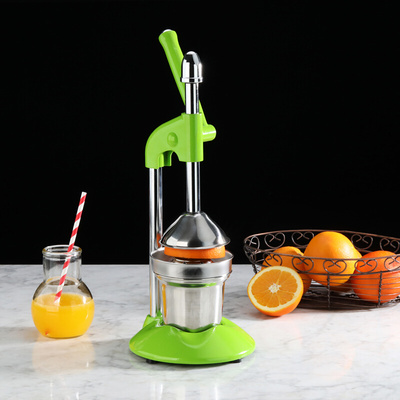 手动榨汁机不锈钢压盘挤压器商用水果橙汁压榨器
