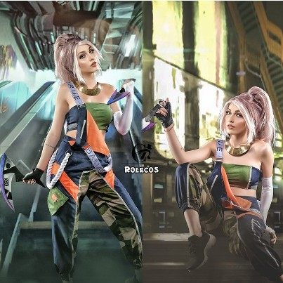 英雄联盟LOL真实伤害乐队阿卡丽cos服cosplay服装