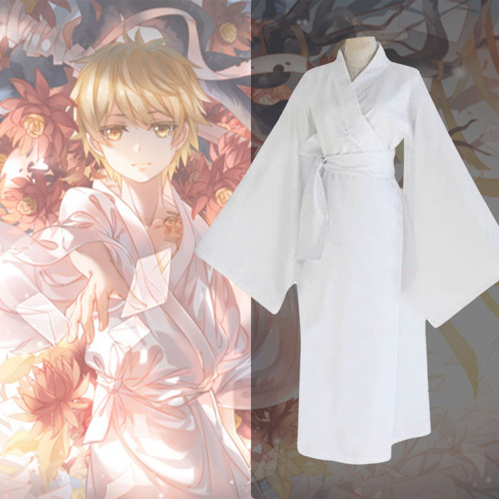 万圣节野良神cosplay服装雪音白色浴衣和服舞台表演cosplay和服